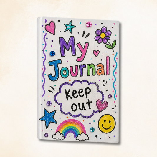 White Canvas Journals 3.75" x 5.75" | DIY Paintable Notebooks for Kids & Crafts