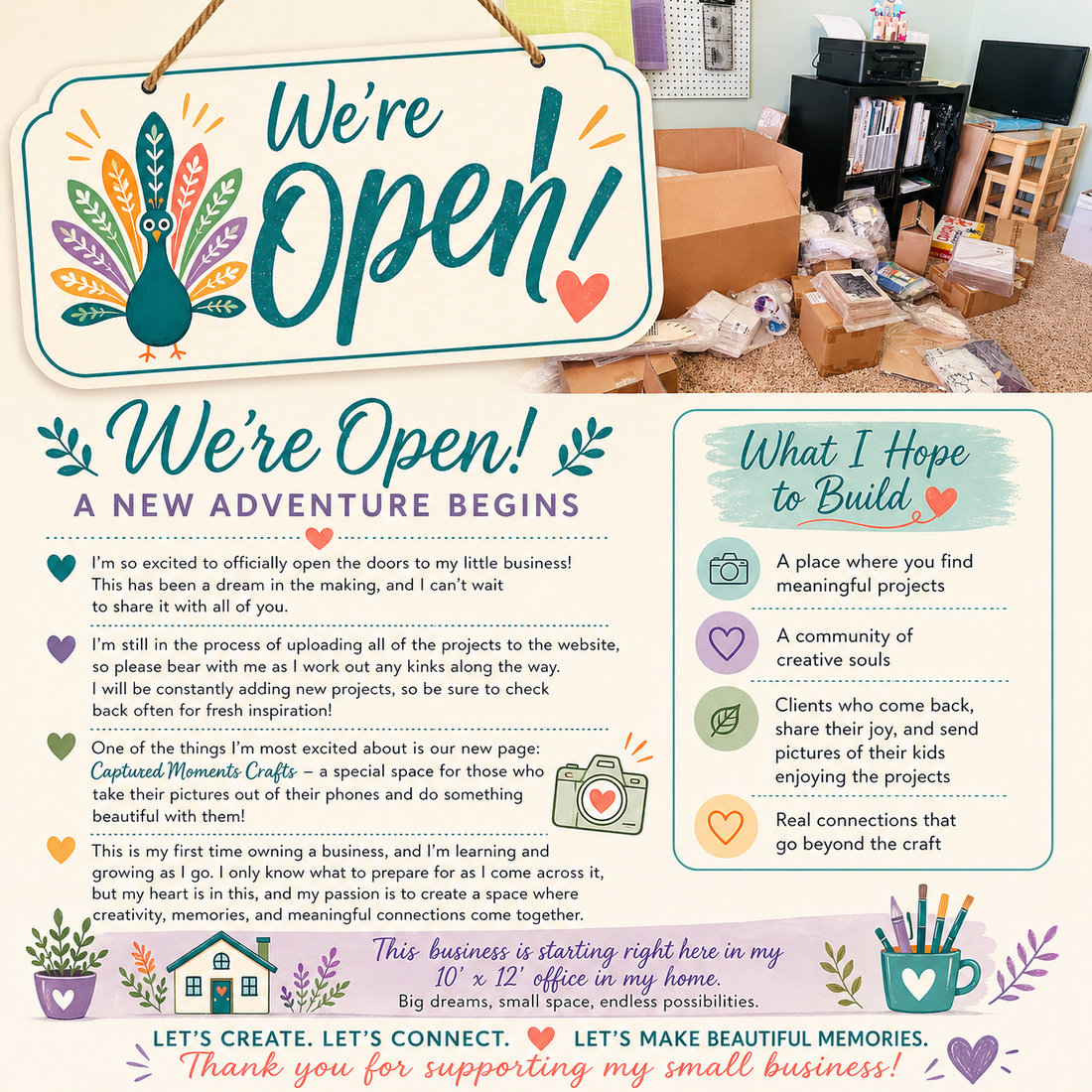 We're Open!!