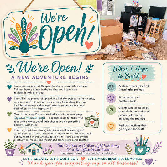 We're Open!!
