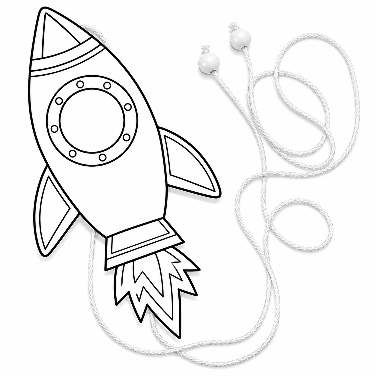 Rocket Pulley Craft (STEAM) Activity for Kids Ages 4+