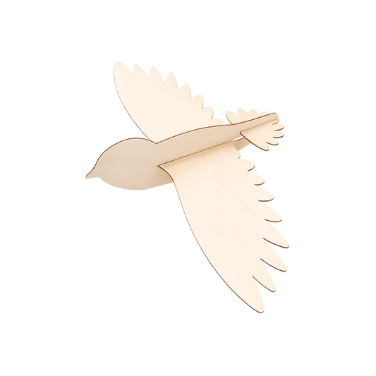 Unfinished Wooden Bird Glider